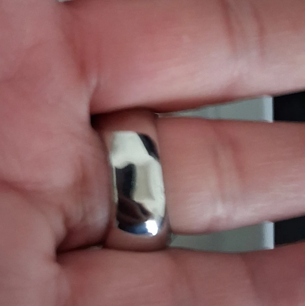 MEN'S SKULL BIKER RING  STAINLESS STEEL SIZE 8